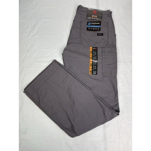 NWT Ariat FR M4 Relaxed Duralight Ripstop Bootcut Pant Gray Men’s 34x34 - Picture 1 of 15